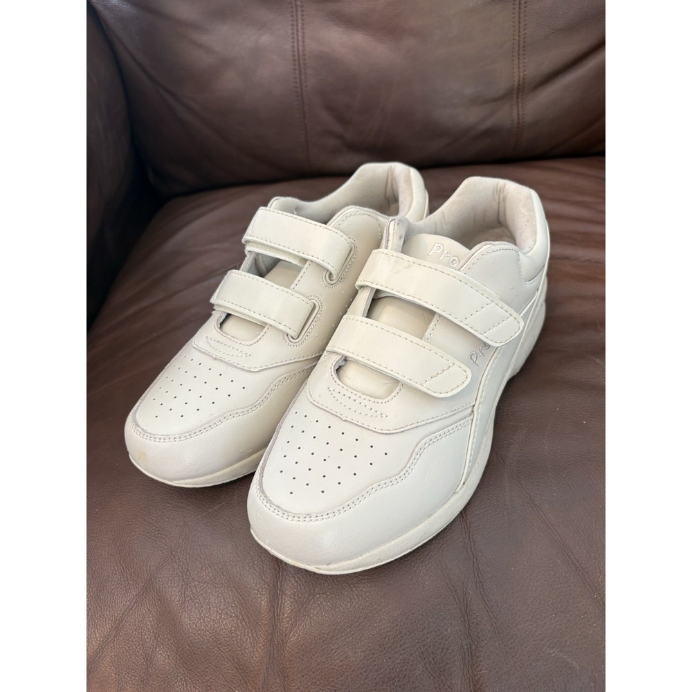 Propet Tour Walker Strap Women's White Leather Walking shoes Size 8.5M